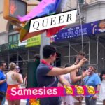Rachelle Lefevre Instagram - Oooo! Oooo! Samesies!!! 🙋‍♀️🙋‍♀️🙋‍♀️🌈🌈🌈 Repost @gender.specialist SURPRISE 🎉I’m queer and married to a cis man! I spent so many years afraid that my queerness wasn’t valid because of our relationship and I know lots of folks feel that way (y’all are in my DMs 😂) so I decided to share more of my personal life. Can you relate? Are you surprised? To the folks who got married young, had kids, and are grappling with what that means for you, please know your queerness is still queer. Let me know if hearing more about this would be supportive! Cute lil fit @uniquevintage #hetpassing #queerandmarried #myhusbandknowsimgay