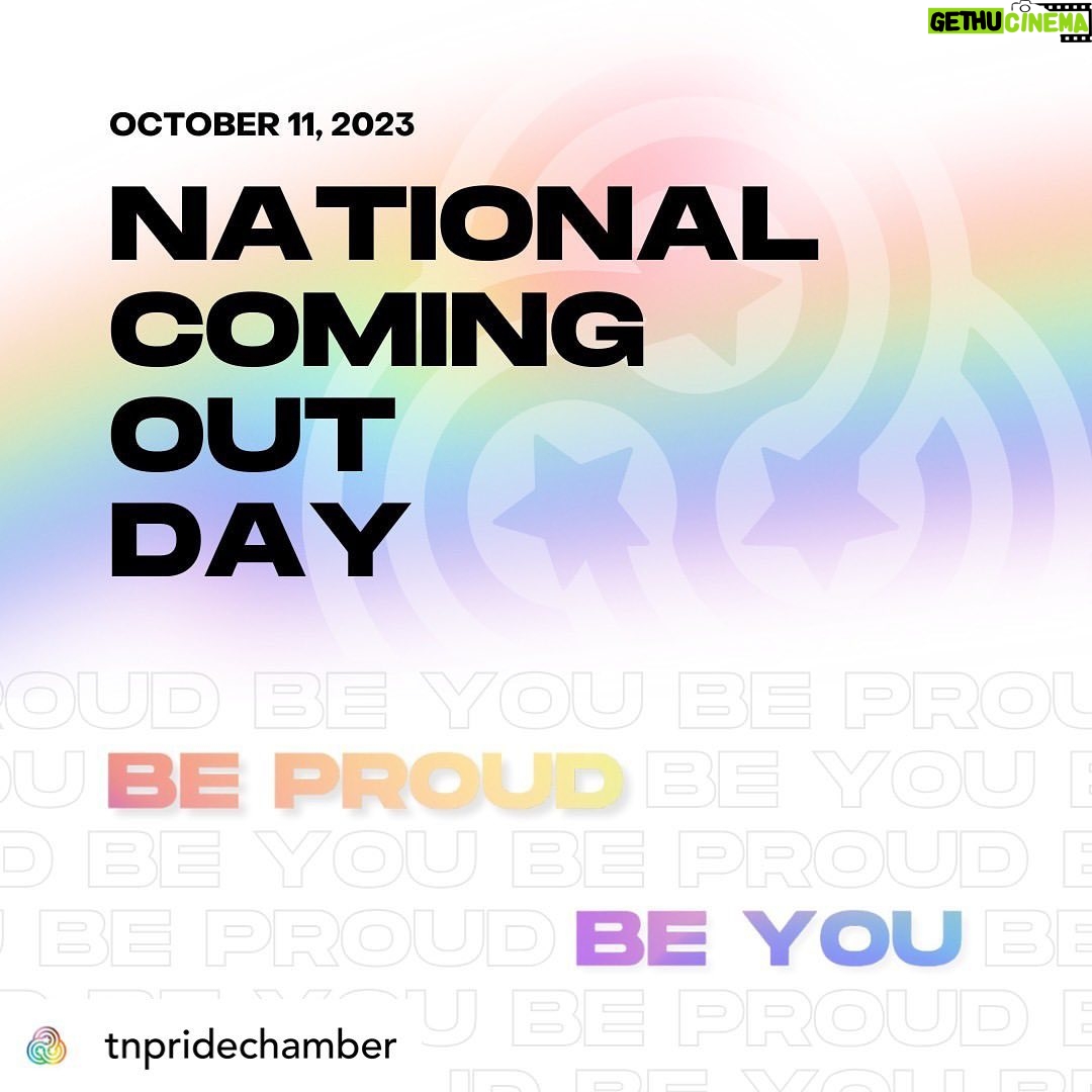 Rachelle Lefevre Instagram - Posted @withregram ⢠@tnpridechamber While the phrase "coming out" might seem like it's a single moment in time, being "out" is often times a much longer process. An undertaking of accepting one's own identity in world that can feel like a dangerous place to do so. Today, we celebrate the power of authenticity and its extraordinary ability to break down barriers. There is no timeline to coming out and no-one should ever make you feel forced to do something you're not ready for. However, whenever you are ready, there is a community that loves you and is ready to welcome you with open arms š #nationalcomingoutday #beproud #beyou #thereisprideintennessee