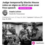 Rachelle Lefevre Instagram - I’m so proud of the work my fearless sisters are doing. If we let democracy die here, the rot will only spread, please consider supporting our work. We are 100% volunteer hours and we will never stop. Third slide to donate. Every dollar helps us organize and continue to fight for the right of EVERY Tennessean to live a life of freedom, safety, dignity and joy. We also sell t-shirts 😉 Link at @riseshinetn