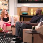 Rachelle Lefevre Instagram - That time on #accesshollywoodlive that an A.D. told @shaq to move but he wanted to sit next to me 🥰 No one can ever take that moment away from me! Congrats on your @orlandomagic jersey retirement Shaq & thanks for the memories ♥️ #32 @accesshollywood @kithoover @therealalfonsoribeiro