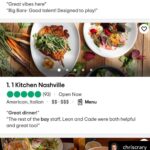 Rachelle Lefevre Instagram – So proud of my baby!!! Incidentally, Executive Chef @chriscrary is also #1 on hubbyadviser 😉
Posted @withregram • @chriscrary Thank you @tripadvisor for making us the #1 restaurant in Nashville! We have the best team in Nashville! Thank you to everyone that has helped to get us to this spot! 
❤️🧡🧡💚💙💜 Come and visit us! @1kitchennashville @1hotel.nashville @1hotels 
A special thank you to all the farms and purveyors that make our jobs easy! 🙏🏼