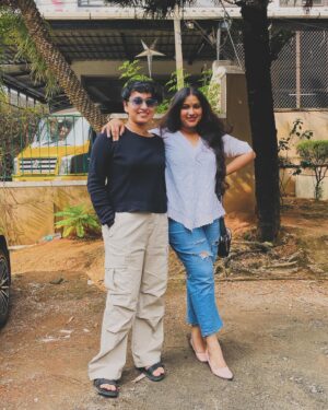 Radhika Radhakrishnan Instagram - Rachel…
Thank you for having trust in me @anandhini._bala , thank you for helping me throughout the fantastic journey of our movie. Cant wait to show the world what we have created ♥️