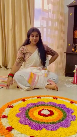 Radhika Radhakrishnan Instagram - Festivals and reels , a match made in heaven 😄