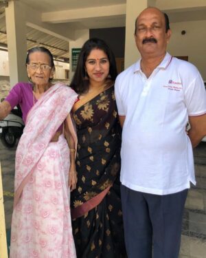 Radhika Radhakrishnan Instagram - Ammama left us today morning. She was 94 years old and thinking about all the hardship she had gone through.. oh she was on strong women. 
From loosing her beloved husband , son and all of her siblings  to witnessing the separation of my parents!! Oh she had gone through alot but you will only see her smiling and cracking jokes. 
There was a point in her life where she had the opportunity to have a luxurious life in Dubai with her daughter but she chose not to go only because  I will be alone here . She was my companion throughout my youth festival days and she was the most important person who nurtured the artist in me. Thank you for everything ammama. We will miss youu. Ummmmaaa