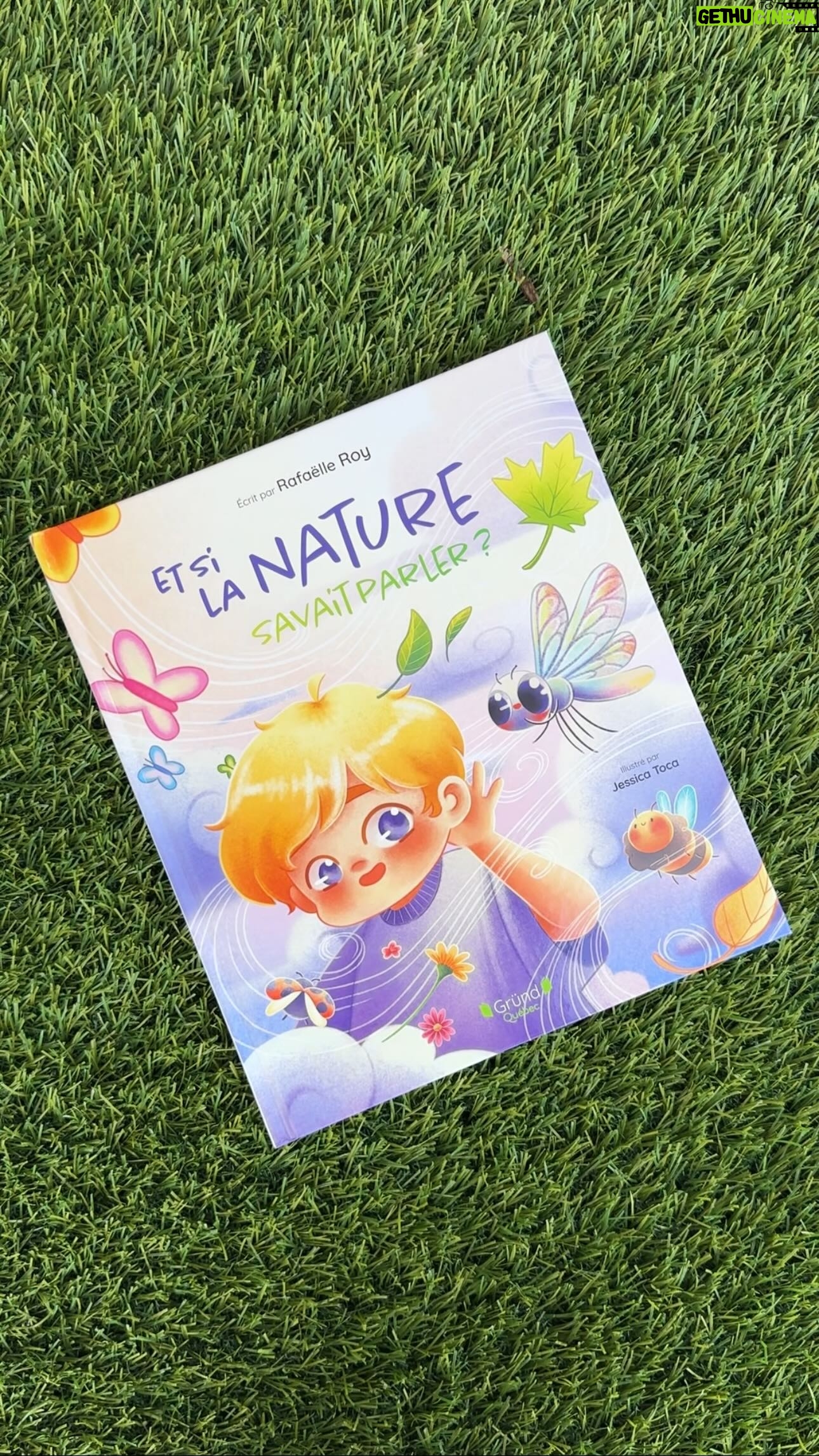 Rafaëlle Roy Instagram - Et une seconde nouvelle en primeur... J'AI ÉCRIT UN DEUXIÈME LIVRE POUR ENFANTS!!! Je découvre avec vous la première copie imprimée et j'en suis encore émue en écrivant ces lignes 😮💨 De mon coeur au vôtre, Voici Et si la nature savait parler? Disponible partout dès le 14 juin 🫶🏼🌿❤️ @grundquebec toujours, & @jessicatoca aux dessins 🌈