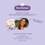 Rafaëlle Roy Instagram – INVITATION 💥📢
À l’occasion de la sortie de mon deuxième album jeunesse, illustré par l’incroyable @jessicatoca, nous vous invitons pour une heure du conte à la librairie Paulines le samedi 15 juin dès 10h30. Lecture par moi 🤓, collations véganes et coloriages sont prévus. Bring your kids bien sûr! 🎉🍪🖍️📖
On vous attend nombreux.ses !
* Librairie Paulines, 2653 rue Masson, Montréal, H1Y 1W3
@interforumcanada
#edition #lancement #parution #sortie #livrejeunesse #littjeunesse #littquebecoise #librairie #librairieindependante #passionlecture
