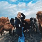 Ragga Ragnars Instagram - Just a whole bunch of horse content and trying to keep my hair out of my face in the beautiful March weather we are having here in Iceland. 🐎 #windy #iceland #horses #icelandichorse