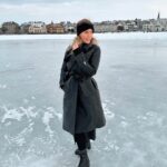 Ragga Ragnars Instagram – Tjörnin ❄️ the pond in Reykjavik is frozen and I love it! Wearing a gift from @bodaskins #reykjavik #iceland #winter
