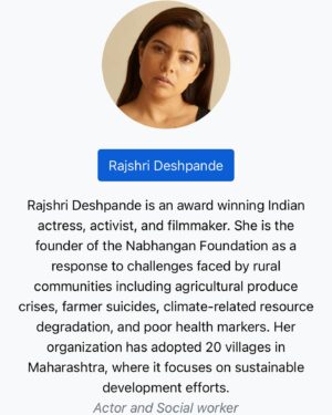 Rajshri Deshpande Instagram - My 87 year old father told me you are not just telling story of yourself or your parents but story of million villages, farmers and youngsters everywhere who is trying to find a place for themselves. Please Tell them truth with empathy. And don’t forget we will be always with you protecting like the turtle’s back 🐢 

Thank you @uofmichigan for making me part of your incredible conference. It was inspiring to listen to such diverse, passionate, beautiful and warm individuals.