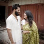 Raksha Raj Instagram - May our love echo through time, an eternal symphony in the universe. ❤️⏳ #Arksha #Our2ndAnniversary #ForeverUs . . 📸 : @rkl_films_ 💄: @ziaora_makeover_studio_ .