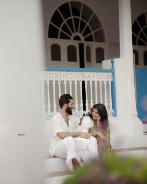 Raksha Raj Instagram - “From the moment we met in the enchanting month of April 2011, to now celebrating our second wedding anniversary on this same magical month. April, you’ve always been special, just like the love we share. Here’s to us and to many more Aprils filled with love and happiness.” 💖😘

 #Arksha #Our2ndAnniversary #ForeverUs
.
.

Photography : @rkl_films_
MUH : @ziaora_makeover_studio_ 
.