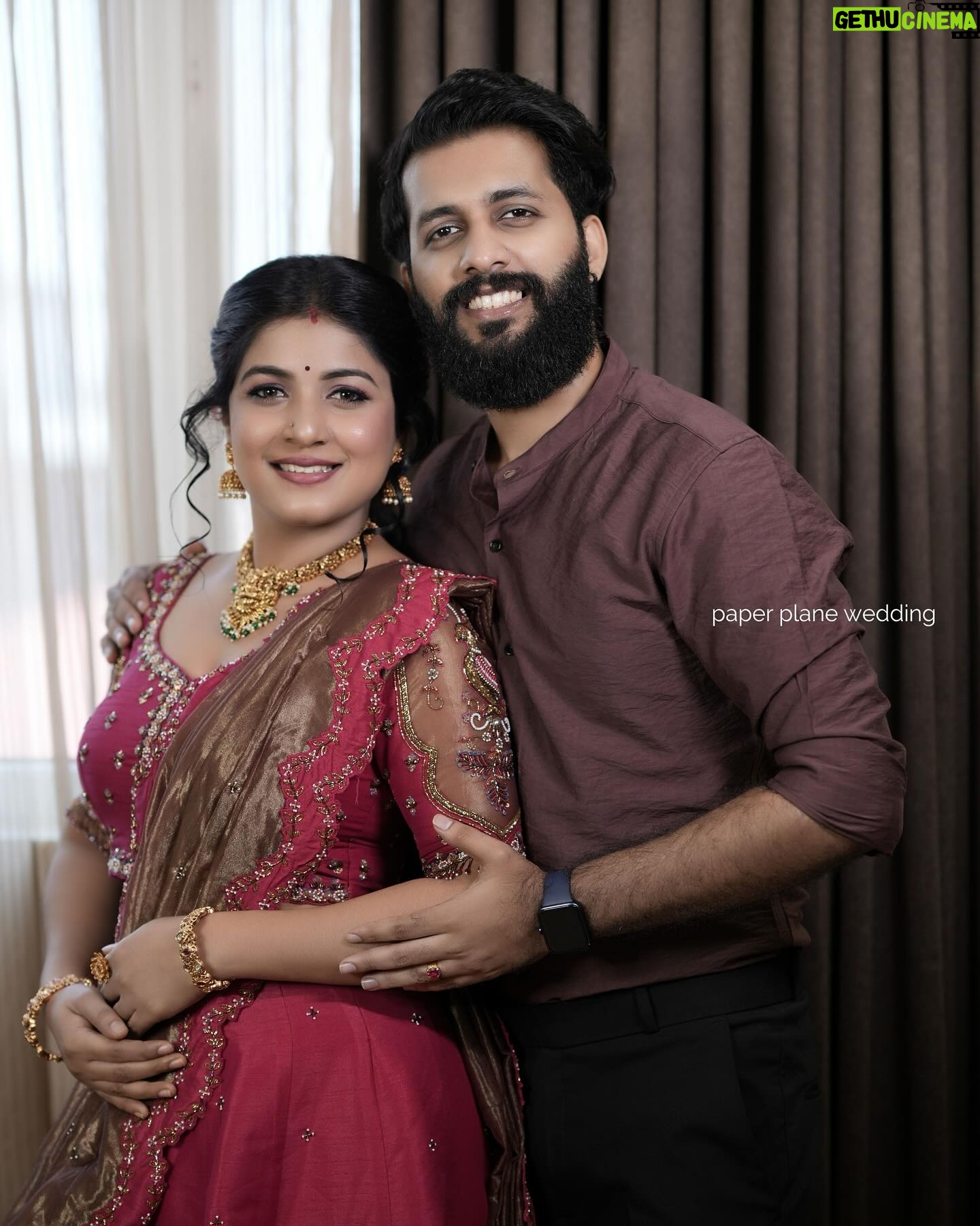 Raksha Raj - 65.4K Likes - With the right person, you don’t have to work too hard to be happy. It just happens ❤️🧿
#Arksha
.
Photography : @paper_plane_wedding
Attire : @evanshi_designs
MUH : @zairmakeoverstudio
Jewels : @planetjewel