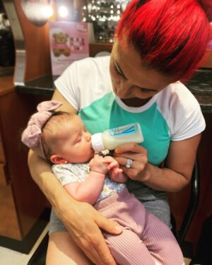 Randa Markos Instagram - Got my sweet girls ears pierced yesterday 🥲