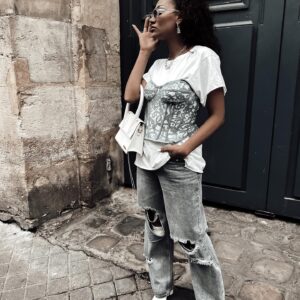 Rania Saiidii Instagram - Hand-in-pocket ! ✨

#denim #outfit