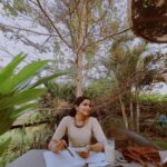 Ranjitha Menon Instagram - When thoughts are getting sown under the tree… 🖋️ With director @arunchandu