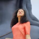 Ranjitha Menon Instagram - Close your eyes in order to see! Let the breath lead the way… 🔯 #naga #nagastuti🕉 #aadiyogi #ishafoundation #lingabhairavi #dhyanalinga #peaceful #weekendoff #wellspentday❤️ Thanks to @ramkyvellur & @ashitaa.ram for the awesome trip and for the clicks 💞🤗💞 Thanks @sruthy95 for the edit😘