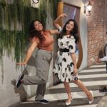Ranjitha Menon Instagram - Finding someone with the same mental disorder is priceless.. 👭 Love u girl ... my coactor/friend/sissy/makeup tutor... 🫠 @yxhvi #shootdays #crazy #lovely #bubbly #photomaniac #happytimes #lifeisbeautiful