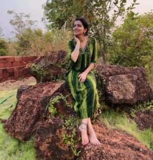 Ranjitha Menon Instagram - In the quiet embrace of dusk, when  the last light kisses the red soil, lies the essence of being one with nature..!