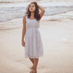 Ranjitha Menon Instagram - Sandy toes! Sun kissed soul ..! #sand #sun #beach #dusk #peace @shanto_photography_