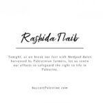 Rashida Tlaib Instagram – The great @jas.hawamdeh graciously brought @buycottpalestine to tonight’s Congressional Iftar and to @rashidatlaib! 

Our hearts, our minds, and our attention remain with The People of Palestine. May a ceasefire be brought into reality. May Palestinians get their justice in every world.