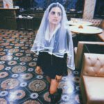 Rashmeet Kaur Sethi Instagram - Channeling my inner Wednesday i guess 😅😈 These pictures were clicked in January at a bridal shower and yes that’s a freaking veil 🥺🥺🤩❤️