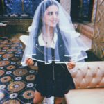 Rashmeet Kaur Sethi Instagram - Channeling my inner Wednesday i guess 😅😈 These pictures were clicked in January at a bridal shower and yes that’s a freaking veil 🥺🥺🤩❤️