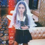 Rashmeet Kaur Sethi Instagram - Channeling my inner Wednesday i guess 😅😈 These pictures were clicked in January at a bridal shower and yes that’s a freaking veil 🥺🥺🤩❤️