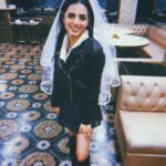 Rashmeet Kaur Sethi Instagram - Channeling my inner Wednesday i guess 😅😈 These pictures were clicked in January at a bridal shower and yes that’s a freaking veil 🥺🥺🤩❤️
