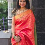 Rashmi Prabhakar Instagram - Draped in Elegance ❤️💃 Here goes my first red saree collection 😍 And I decided to get it from @vannamstudio ❤️ Should I be wearing more sarees ?