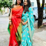 Rashmi Prabhakar Instagram - Draped in Elegance ❤️💃 Here goes my first red saree collection 😍 And I decided to get it from @vannamstudio ❤️ Should I be wearing more sarees ?