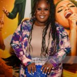 Raven Goodwin Instagram - @praisethismovie @peacock thanks for having me! This movie made me feel so good! REFRESHING and fun! 🫶🏾💜 fab night. Did my own make up 😅 Hair @braidsatlanta Suit @macys x @theninaparker Bag @cultgaia