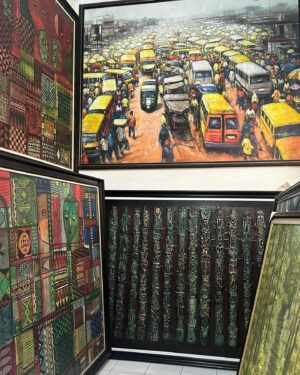 Ray BLK Instagram - My last day in Lagos and I was shown around @nikeartgallery by the Queen herself. There’s so much talent in my hometown, I’m leaving feeling full & inspired 🖼️🤎