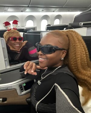 Ray BLK Instagram - Mama got flewed out this Christmas 🎄🥰This is the most special Christmas to be back home after not being back since I left at 4 years old, and to take my mama with me 🥹 I hope you’re all with loved ones today cherishing the moments. Bout to have more fun as a blonde ✌🏾