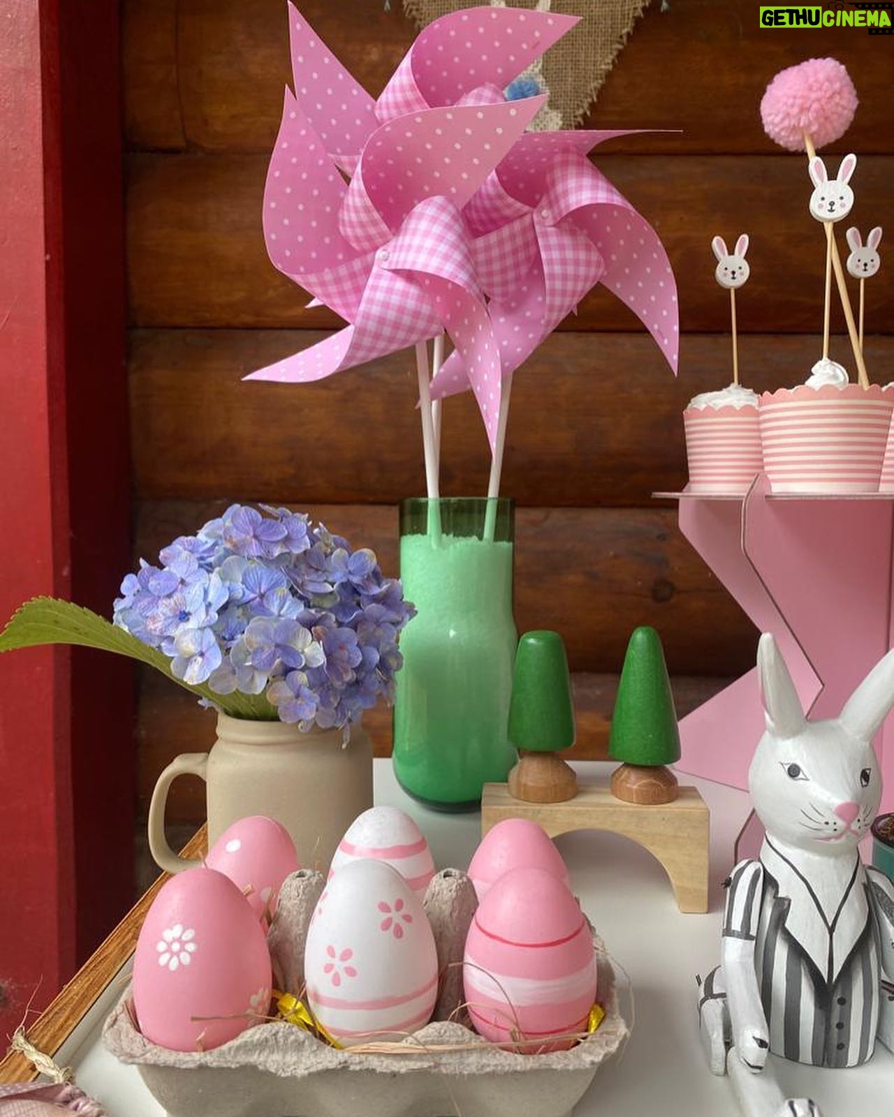 Rayana Carvalho Instagram - Quando duas famílias se reúnem para celebrar uma Páscoa dá nisso! A decoração foi toda feita com acervo pessoal com exceção de alguns descartáveis que tivemos que comprar. O varal de tassel que está na mesa e os ovinhos de feltro foram presentes feitos à mão pela minha amada sogra. Sim, ainda não superei a beleza dessas peças. Os docinhos e o bolo são caseiros. Delícias feitas pela minha secretária. Contamos também com talento de @feitoamaoarteempapelmache para trazer todo um charme com o coelhinho mais que perfeito de papel machê. E claro, a minha grande amiga @simone_82 que é ligada no 220 fazia acontecer todas as minhas pirações. Bastava eu pensar em alguma coisa e ela já estava providenciando. Uma sintonia surreal. Simone, vc já pode mudar de profissão. Rsrs Decoração foi euzinha mesma quem fez. Aliás, essa é uma novidade que está rolando por aqui. Depois conto mais um pouco para vocês.☺️ Gente, é isso que eu chamo de uma celebração afetiva. Quando tem amor de cabo a rabo! Feliz Páscoa para todos! 🥰🐰❤️ P.S: Terá mais um post cheio de coelhinhos lindos!🙈