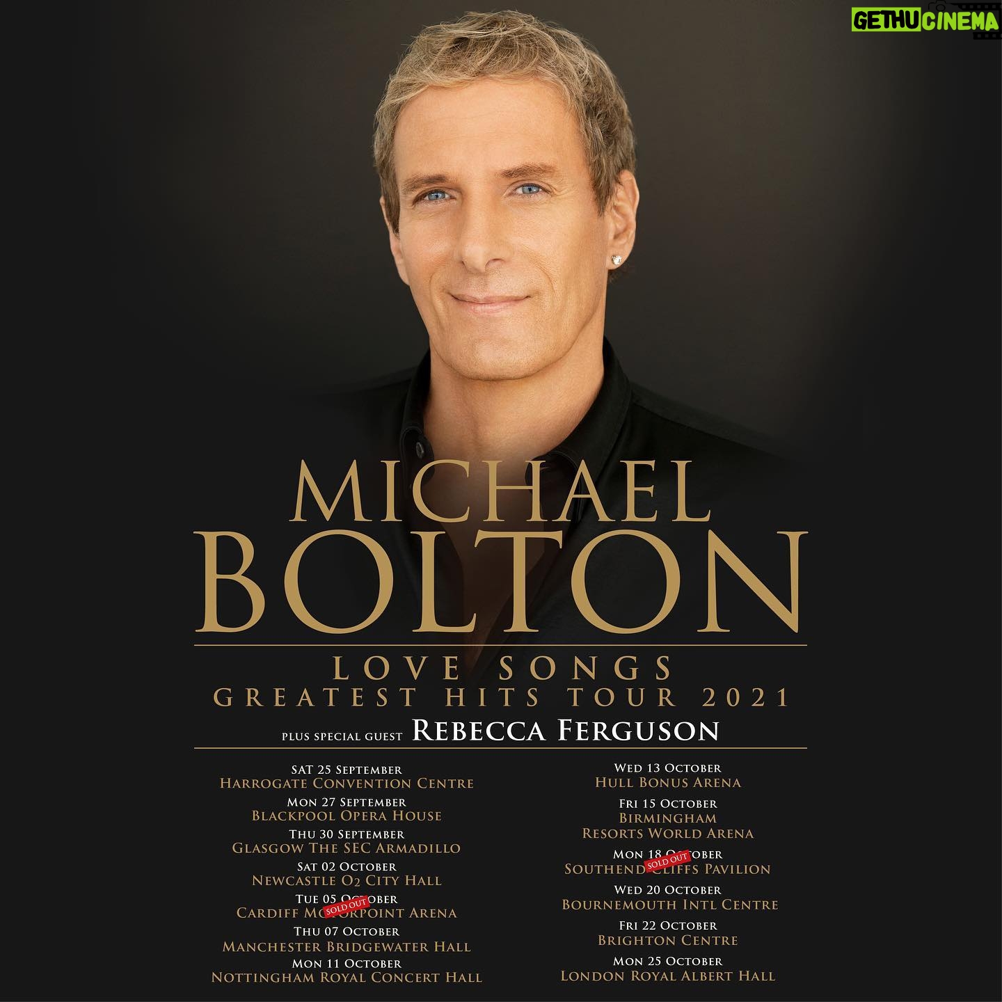 Rebecca Ferguson - 1.2K Likes - His voice 🤩 I’ve spent all morning listening to his songs! His voice is incredible! I’m happy to announce I’ll be back on the road with this Musical Legend! In a few weeks!