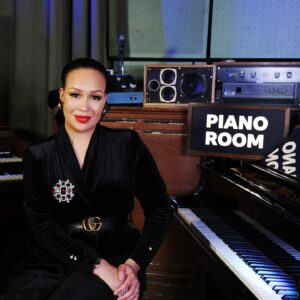 Rebecca Ferguson Instagram - A truly wonderful set for #R2PianoRoomMonth ✨

Listen to @rebeccaferguson__’s performance with @bbcconcertorchestra on @bbcsounds 

And watch it later today on 
@bbciplayer