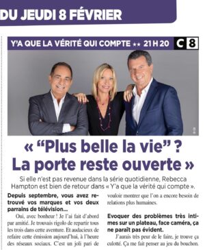 Rebecca Hampton Instagram - Merci à Bernard Ales pour cet article dans @cinetelerevue 
#article #presse #intervew #pblv #yaq #partage