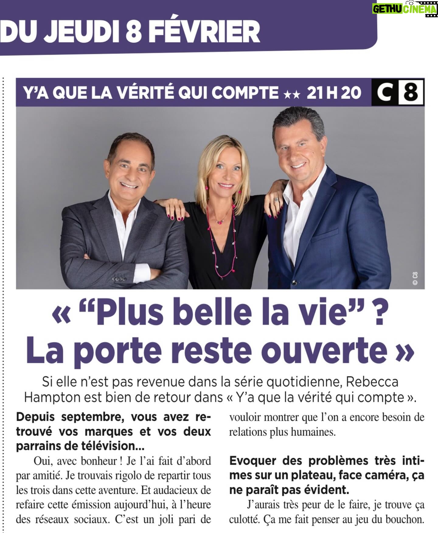 Rebecca Hampton - 822 Likes - Merci Ć Bernard Ales pour cet article dans @cinetelerevue
#article #presse #intervew #pblv #yaq #partage