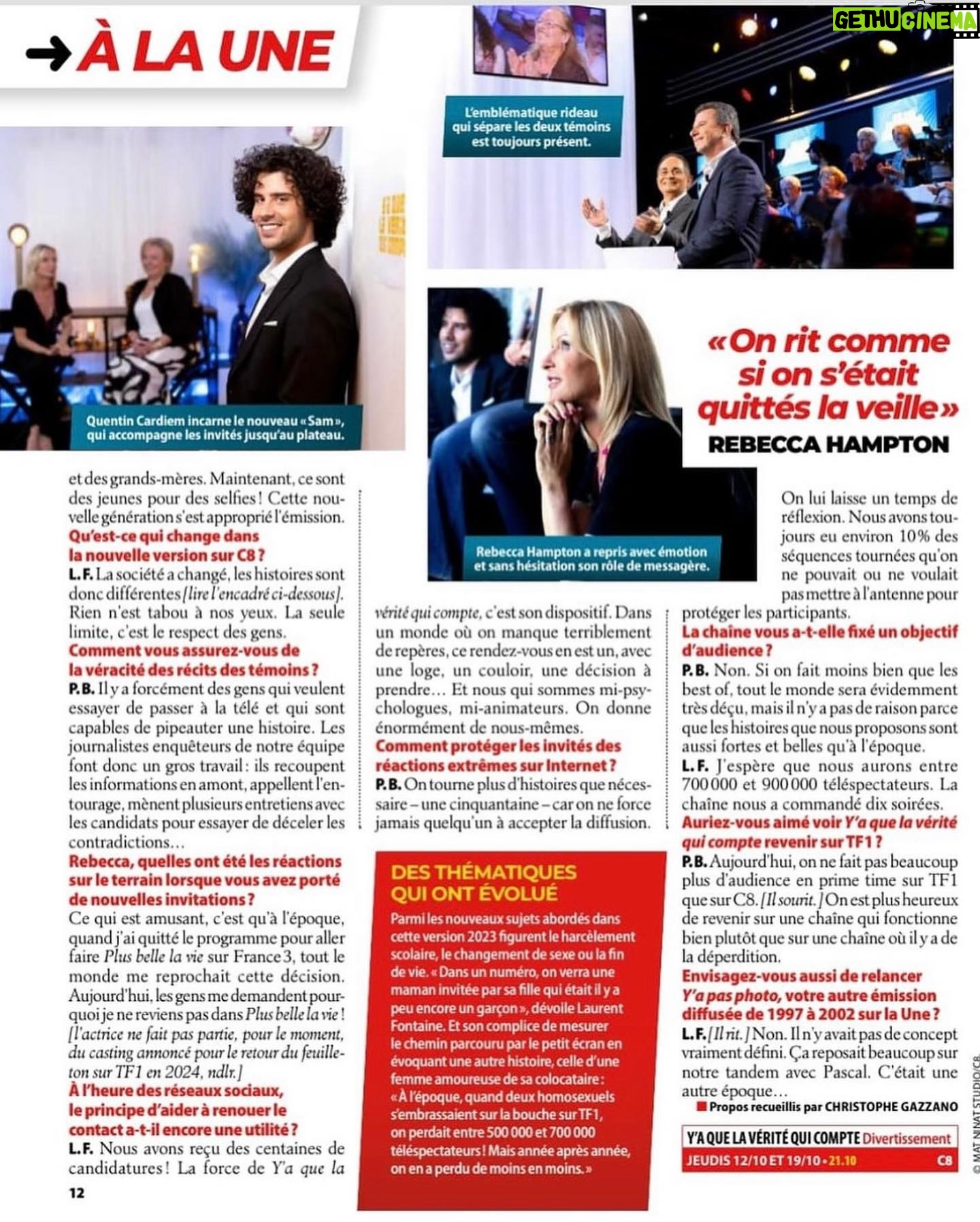 Rebecca Hampton - 890 Likes - Le 12 retour de Yāa que la vĆ©ritĆ© qui compteā¦
20 ans aprĆØsā¦
#vintage #emission @c8lachaine #retrouvaille #tv m#article #emotion