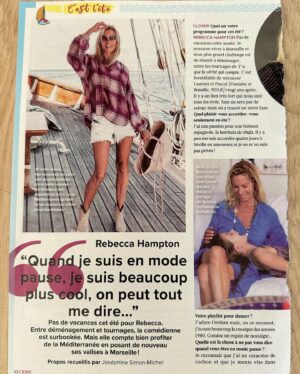 Rebecca Hampton Instagram - Petit article d’été…
À ce soir sur @tf1  dans camping paradis!
#été #article #bonheur #goovibes #soleil  #mediterranean #love