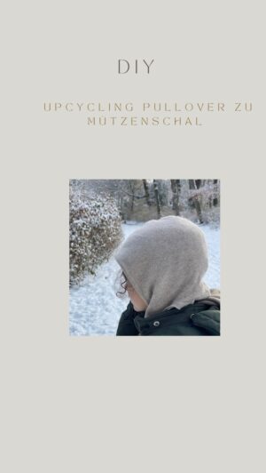 Rebecca Lina Instagram - Lieblingspullover - so abgetragen das er nicht mehr zu retten war - die Ärmel hatten wir schon abgeschnitten und einen Pullunder daraus zu machen. Der war nun auch echt zu klein. Also ging es weiter! Jetzt eine schal Mütze. Ich nähe die Seiten noch zusammen, wenn ich Zeit habe obwohl es so natürlich auch schon gut geht ( warmer oberer Rücken und eine warme Brust. 

Mein Sohn meinte ich muss dieses DIY von uns unbedingt teilen.