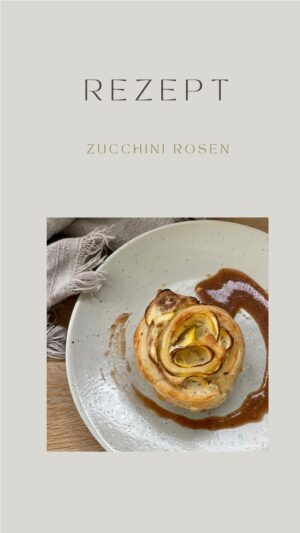Rebecca Lina Instagram - Und ich Zaubere heute wieder einen alten Hut aus de Ärmel. 
Zucchini Rosen 
Die Zucchini Zeit neigt sich zumindest in meinem garten langsam dem Ende zu aus dem Grund möchte ich diesem Gemüse heute noch mal meine Ehre erweisen 🤎
Rezept 

1 Zucchini
1 Blätterteig
70-100g Ziegen und Schafsfrischkäse 
1 Löffel Honig 
Getrockneter Thymian 

Salz, Pfeffer, Chili, Paprikapulver

-Die Zucchini waschen, wenn du möchtest schälen und in dünne Scheiben raspeln
-Den Backofen auf 180 Grad Ober-/Unterhitze vorheizen und ein Muffinsblech gut einfetten
-Frischkäse, Honig, Thymian und Gewürze mischen und auf dem Blätterteig streichen 
-Den Blätterteig ausrollen und in 6-7 Streifen schneiden
-Die Zucchini Scheiben auf jedem Streifen am linken Rand überlappend auflegen und den Teig von unten hochklappen .
-Nun die Rosen rollen.
- Die Zucchini Rosen in das Muffinsblech legen und ca. 30 -30 Minuten auf der mittleren Schiene backen.

Soße : Olivenöl , Honig, Gewürze, süßer Senf und Balsamico oder noch besser Dattel Balsamico verrühren und dazu servieren.

Alles liebe Rebecca