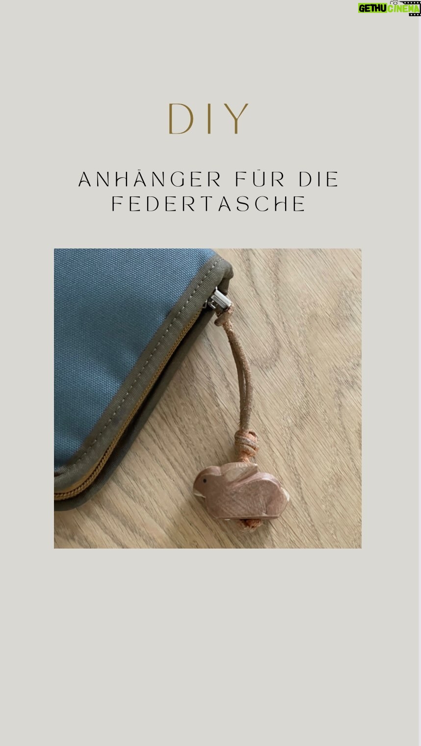 Rebecca Lina - 630 Likes - Ein schneller hübscher Holzanhänger für die Federtasche. Dauert 5 Minuten und euer Kind freut sich das ganze Schuljahr darüber.
Ich habe einen kleinen Holzhasen von @ostheimerwoodentoys genutzt ( unbezahlte Werbung______selbstgekauft direkt im Ostheimer Laden)