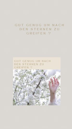 Rebecca Lina Instagram - Das ist ein Gedankenauszug für alle, die es auch so fühlen. 
Ich gehöre zu den Menschen, die nicht jeden Tag einen Kaffee brauchen. Generell trinke ich ihn koffeinfrei und mit Hafermilch, also hat er tatsächlich nicht mehr viel mit Kaffee zu tun. Aber immer wenn sich diese Routine wieder tag für tag einschleicht, wenn ich also den warmen Kaffee dem grünen Smoothie oder einer warmen Zitrone am Morgen vorziehe, dann weiß ich, ich bin im Ungleichgewicht.

Auf der einen Seite möchte ich ständig nach den Sternen greifen, in das Vertrauen gehen, dass alles, was ich tue, der Weg, den ich gehe, genau richtig ist. Doch dann sind da auch die Zweifel, ob das, was ich schreibe, was ich mitteile, wie ich bin, gut genug ist. Es ist wie eine Wunde, das verletzte kleine Mädchen in mir, das zuweilen einfach nur gehalten werden möchte.

Ich bin sehr gut darin, Räume für meine Mitmenschen zu halten, einfach da zu sein – vielleicht weil ich schon als Kind gelernt habe, sehr aufmerksam zu sein. Doch Worte hallen in meinen Ohren wider, Sätze wiederholen sich in Endlosschleife, unbedacht einfach so dahingesagt. Für andere mag es leicht sein, aber für mich ist es immer noch schwer zu verarbeiten.

Vielleicht ist es an der Zeit für eine noch größere Veränderung, Abschied zu nehmen von allem, was mich belastet, von jedem, der nicht mit mir geht oder liebevoll hinter mir steht. Nach den Sternen greifen, einen selbstbestimmten Weg gehen, der uns in die Selbstwirksamkeit führt, bedeutet auch, sich von jenen zu lösen, die uns belasten, und sich mit Menschen zu umgeben, die uns stärken und beflügeln.

Es ist an der Zeit, mutig zu sein und das Alte loszulassen. Es ist Zeit, sich selbst zu ermächtigen und den eigenen Wert anzuerkennen. Die Welt ist voller Möglichkeiten und ich werde meinen Platz darin finden. Ich werde mich von den Zweifeln befreien und meinem Herzen folgen. Denn ich weiß, dass ich es wert bin, meine Träume zu leben und meine Ziele zu erreichen.

Ciao Kakao, Zweifel und Unsicherheiten. Hallo Selbstvertrauen, Mut und Erfüllung. Lasst uns den Weg der Selbstwirksamkeit gehen und gemeinsam die Sterne erreichen!