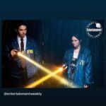 Rebecca Breeds Instagram - Yes, we did have a game of Star Wars. @claricecbs