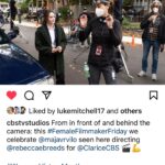 Rebecca Breeds Instagram - So so inspired by how @majavrvilo guided us through the @claricecbs pilot. She is a FORCE!! #femalefilmmakerfriday