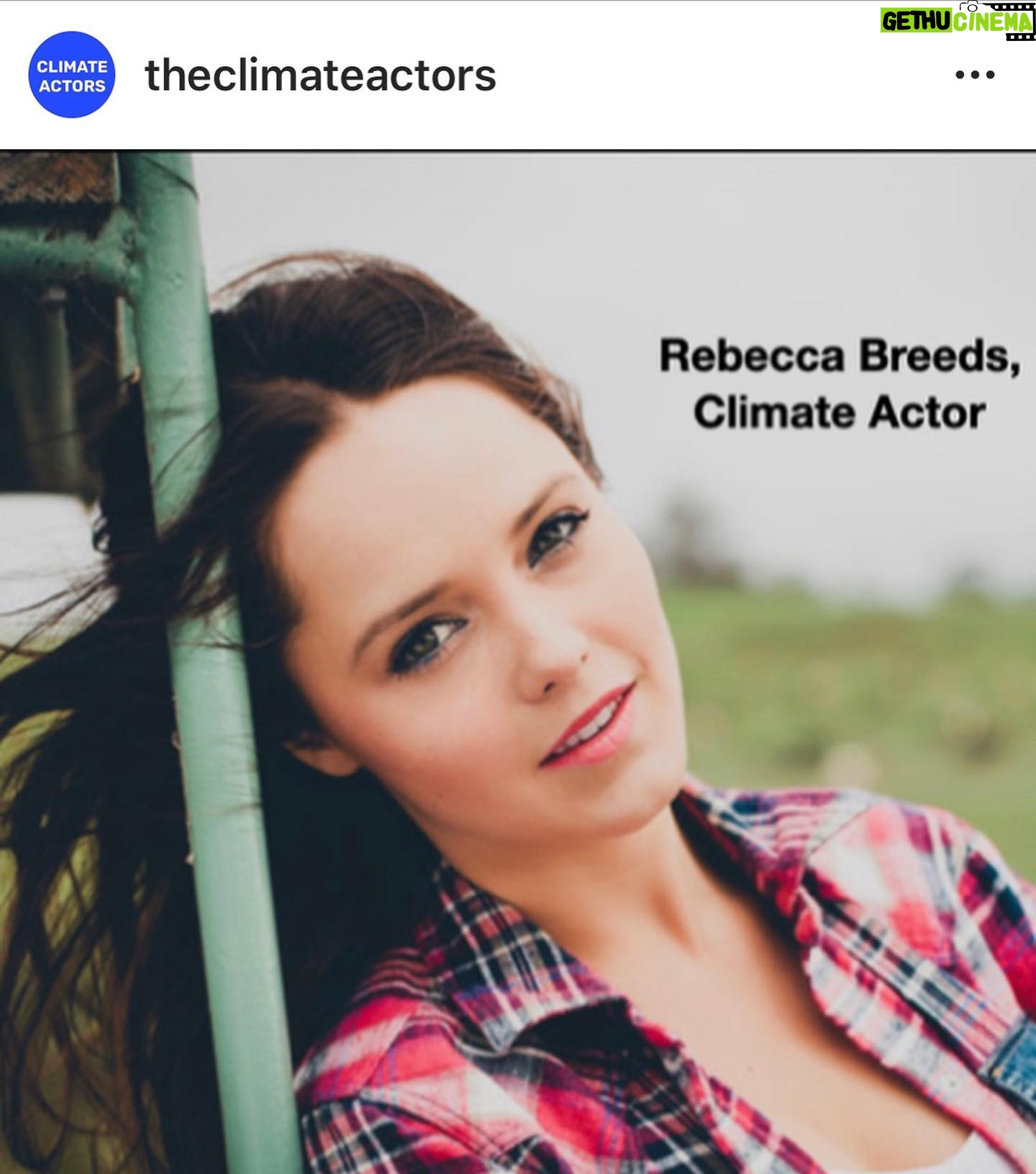 Rebecca Breeds Instagram - Honoured to be part of @theclimateactors 💚💚💚