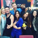 Rebecca Breeds Instagram - Fun Fact, @krisholdenried and I hung out in Hannover in 2016 at a comicon... and now, we tread the boards together. He killed it tonight on #Clarice and yes, I am holding Pikachu. ⚡️⚡️⚡️