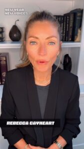 Rebecca Gayheart Instagram - Thank you for being a fantastic ally , @rebeccagayheartdane! Join us by making your own video and tagging us! * * * * #newvoices #2024newvoices #jewishallies #jewish #fightantisemitism #rebeccagayheart