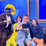 Rebecca Hall Instagram – Love these humans. @briantyreehenry may I always make you laugh like this. @kaylee_hottle keep killing it in every way. @thatdanstevens may you always know where the camera pointing at you is and may I always get it wrong. 🤪😂 NEARLY THERE MONSTER FANS @godzillaxkong – thank you for having us @goodmorningamerica
.
.
.
 #godzillaxkong #godzillakong #godzillakongthenewempire #briantyreehenry #kayleehottle #danstevens #rebeccahall